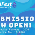 Submit your entry now graphic for DigiFest® Temecula 2025 digital arts festival creative competition.