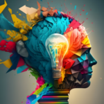 Student engaged in a creative arts activity, focusing and exploring new skills that support brain development and growth.