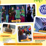 Students exploring acting, musical theater, and filmmaking in a spring creative class at JDS Creative Academy